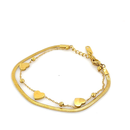 Heart Charm Bracelet