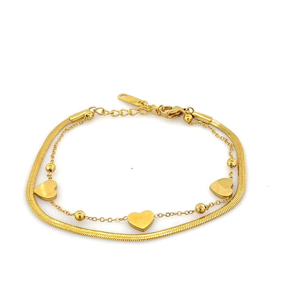 Heart Charm Bracelet