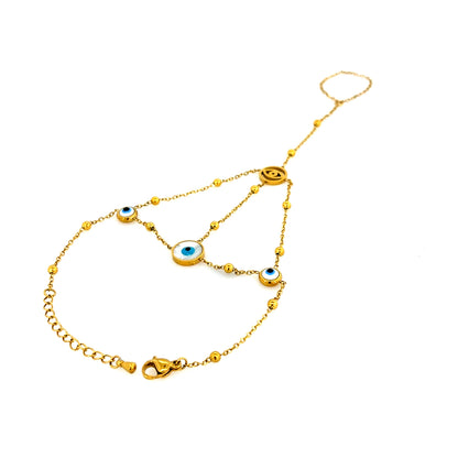 Evil Eye Hand Chain Bracelet