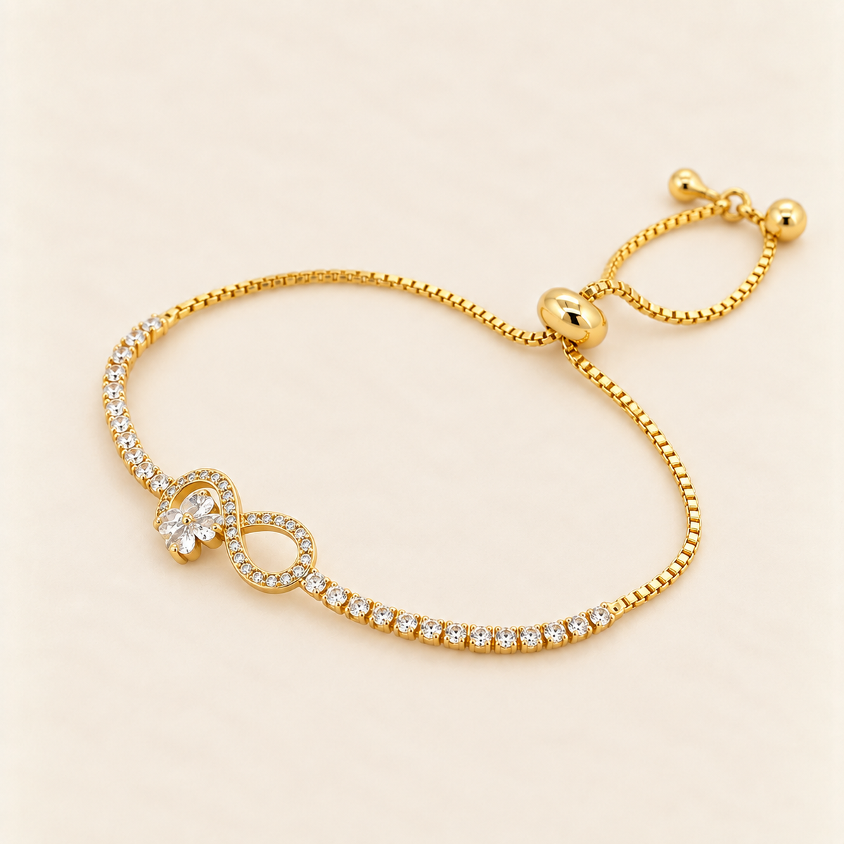Infinity Flower Bracelet