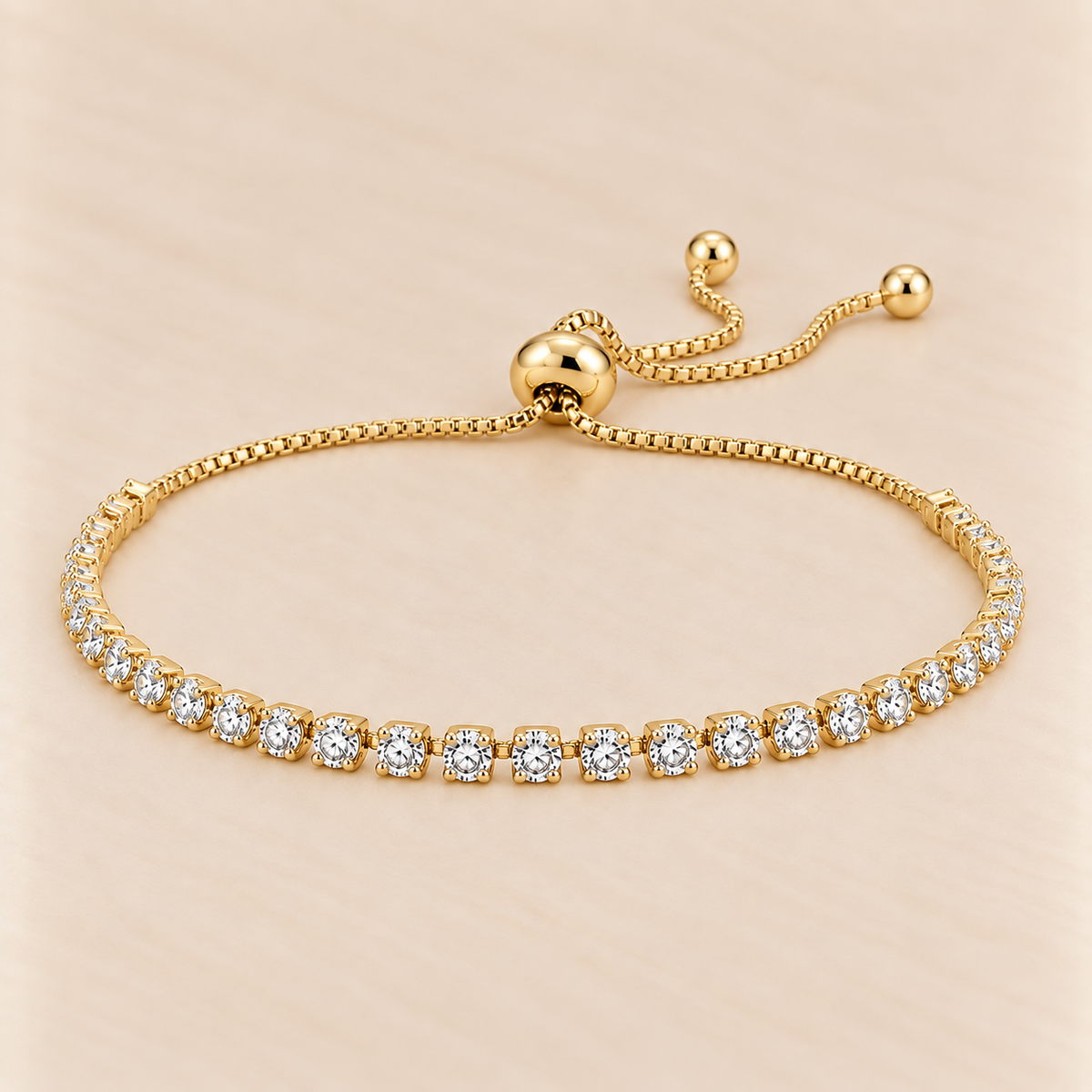 Eternal Sparkle Tennis Bracelet (Yellow Gold)