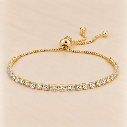 Eternal Sparkle Tennis Bracelet (Yellow Gold)