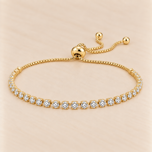 Eternal Sparkle Tennis Bracelet (Yellow Gold)