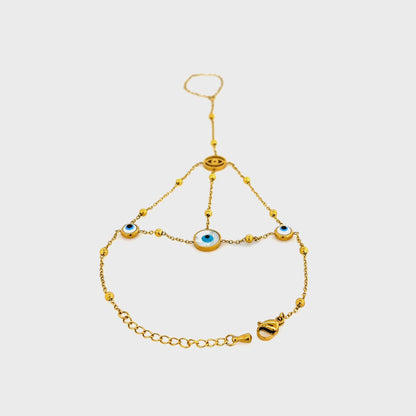 Evil Eye Hand Chain Bracelet