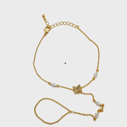 Marquise Cross Hand Chain