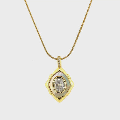 Vintage Charm Pendant Necklace