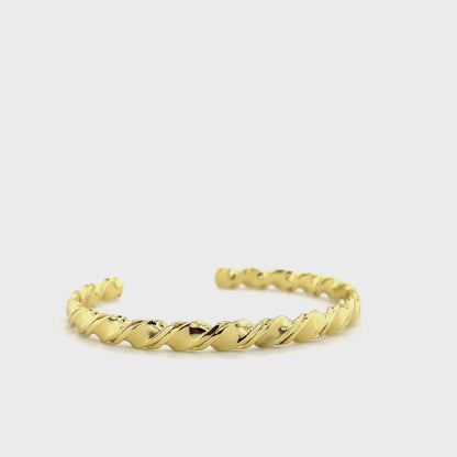 Croissant Open Bangle Bracelet