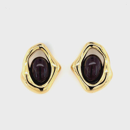 Mocha Dome Earrings