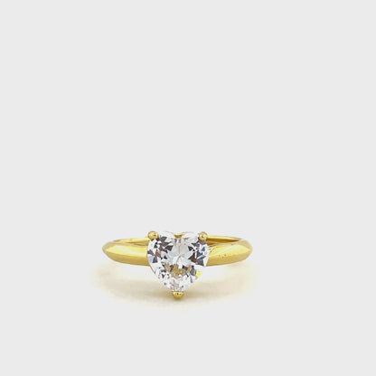 Coeur Solitaire Ring