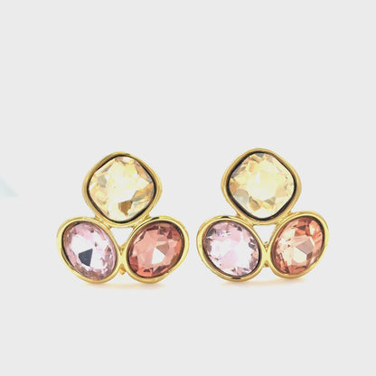Sunset Ombré Trio Studs