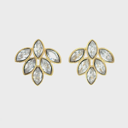 Marquise Petal Cluster Studs